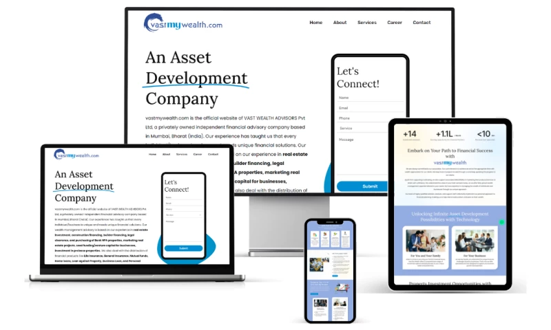 Mumbai Web Design - Elevating Financial Planning with Vast My Wealth