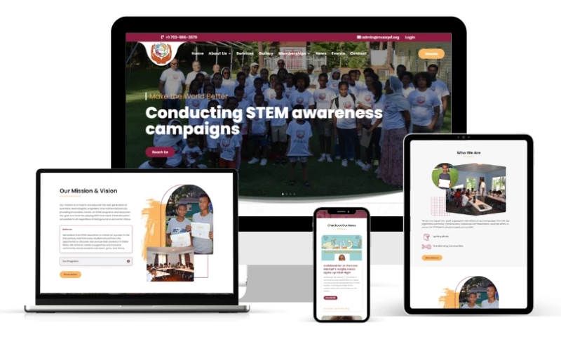 Tech Webers - Non-Profit Website