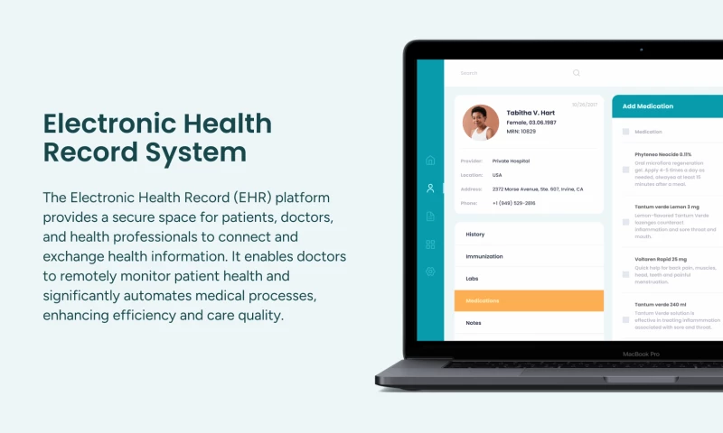 Custom Electronic Health Record System