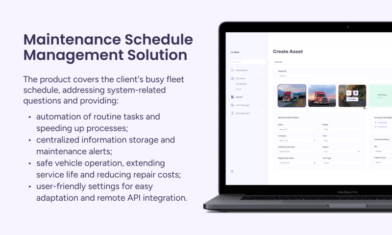 Maintenance Schedule Management Solution