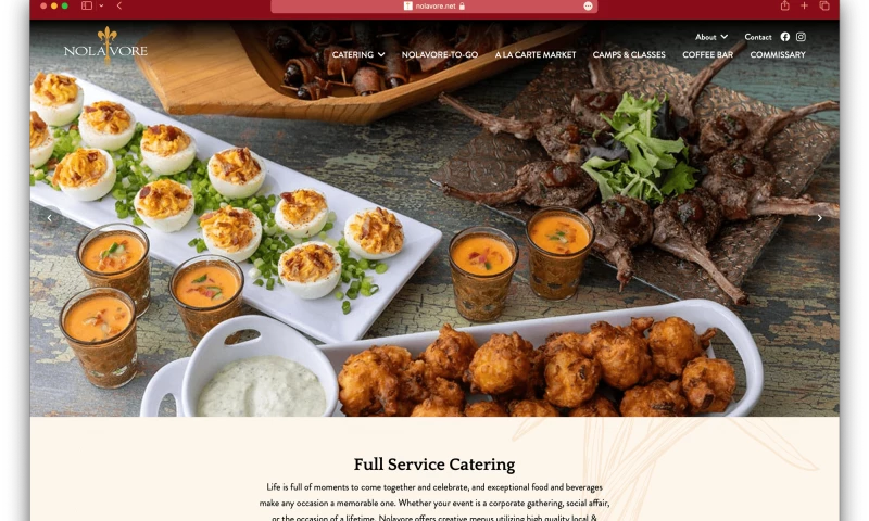 An Online Shop, On-Site Event Registrations and ore for Nolavore