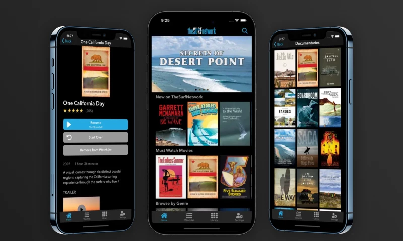 The Surf Network - Subscription Based Video on Demand Streaming PWA/Mobile Apps