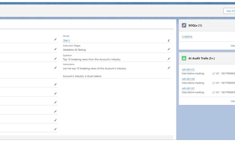 SalesForce AI assistant