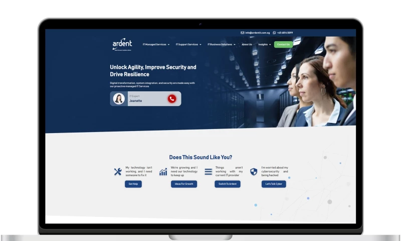 Digital Go Where - Website Development for "ARDENT IT"