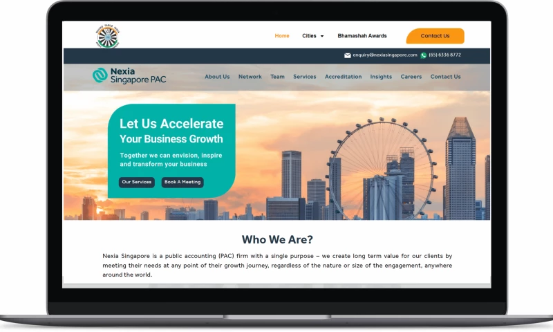 Digital Go Where - Website Development for Enhanced Visibility & Results for "NEXIA"