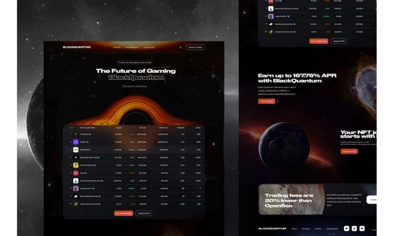 Roobinium - Space Themed Landing Page