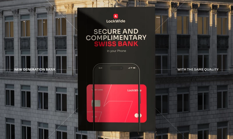 LockWide - Branding for FinTech Mobile App Design