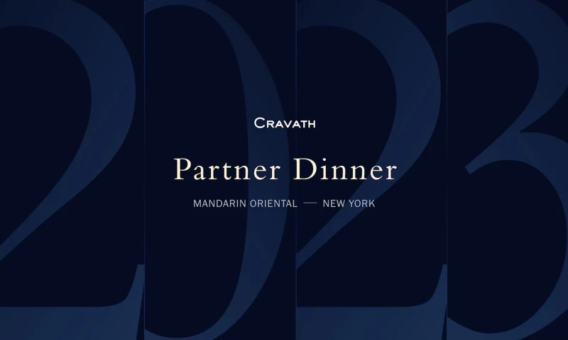 Cravath, Swaine + Moore Partner Video
