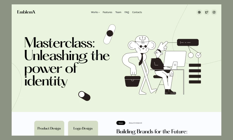 UIUX STUDIO - Agency Landing Page