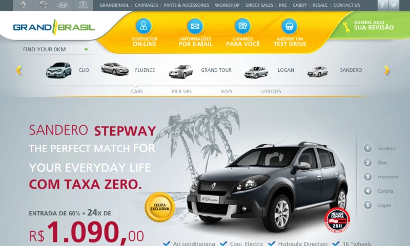 HTMLPanda - Grand Brasil - WordPress Website Development