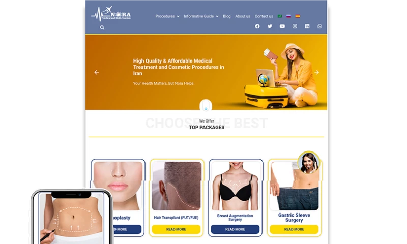 Zimex Apex - Web Design For NORA HEALTH TOUR