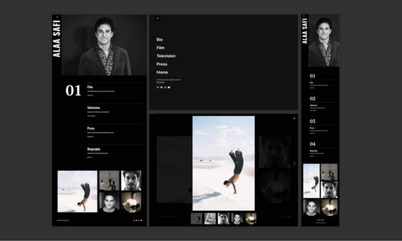 Branding, Web Design & Reputation Management for French Actor