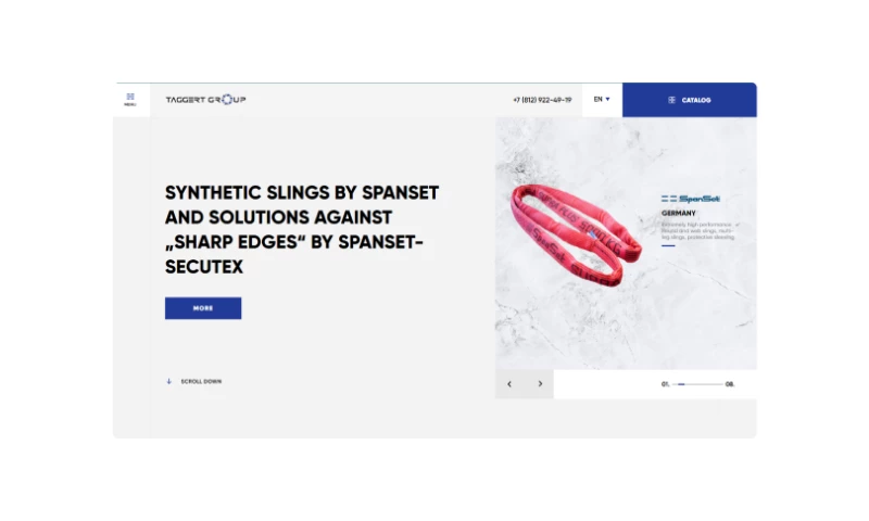 DVIGA - Website for construction and engineering firm