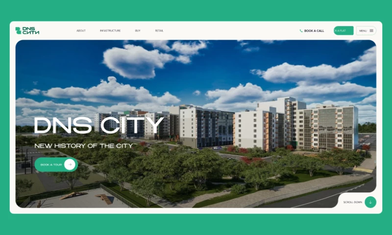 DVIGA - DNS City Condominium Website Development