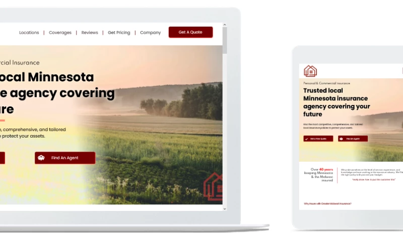 Badlander Digital - Custom Insurance Website