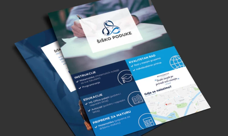 Direct Design - Šiško poduke flyer design