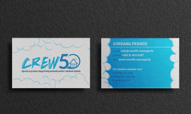 Direct Design - Crew50 business card design