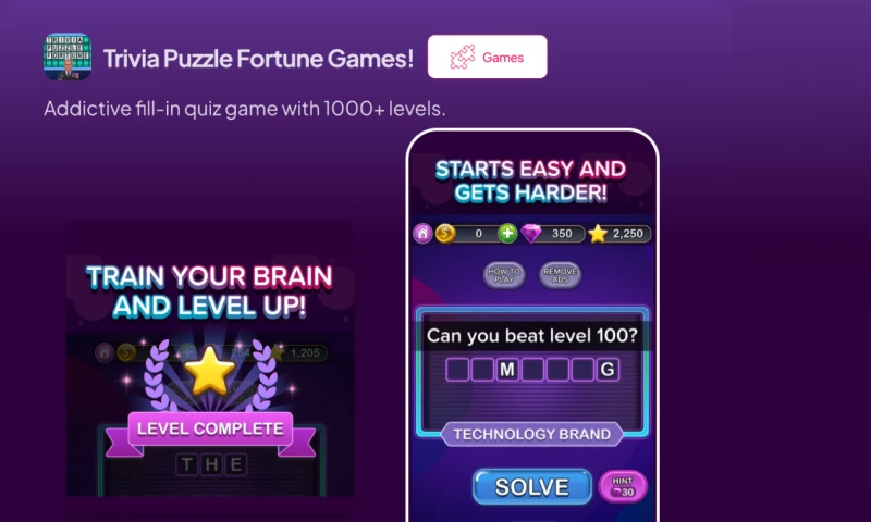 AppMakers USA - Trivia Puzzle Fortune Games!