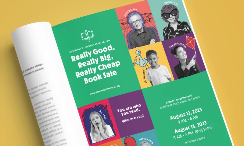 Greenville Literacy Association Book Sale Campaign