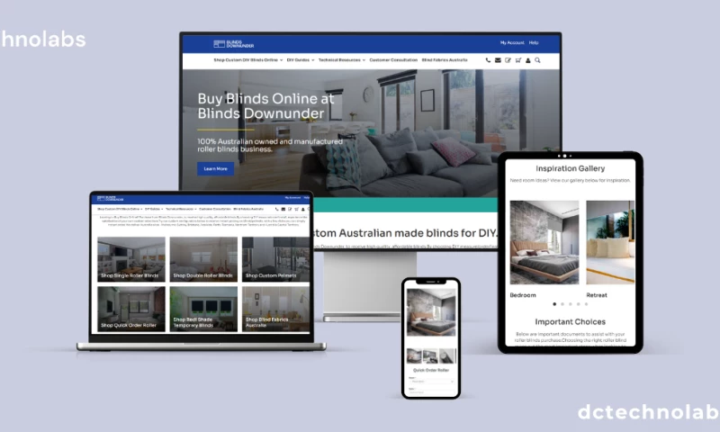 DC Technolabs - eCommerce Solution for Blinds Downunder