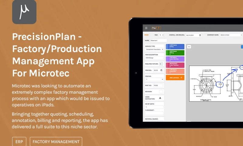 PrecisionPlan - Factory/Production Management App