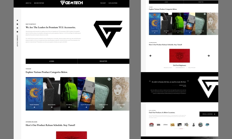 UIUX STUDIO - Gem-Accessories website design