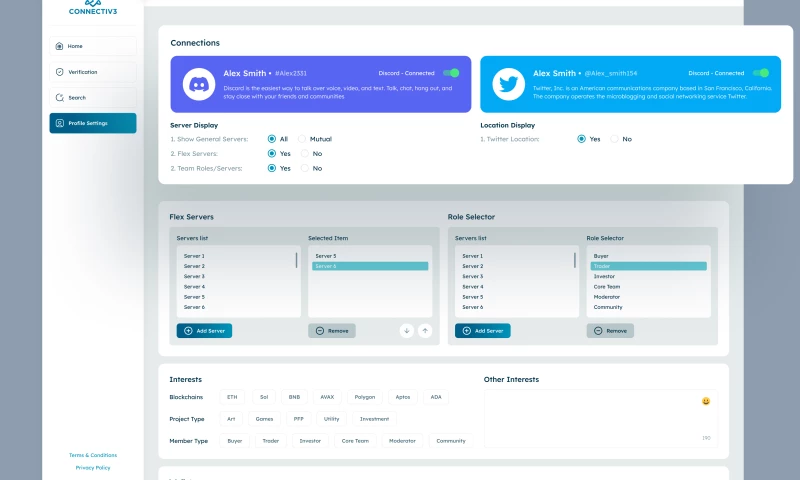 UIUX STUDIO - Connectiv Dashboard Design