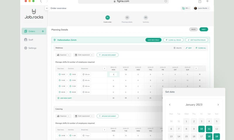 UIUX STUDIO - Job-Rocks Dashboard Design