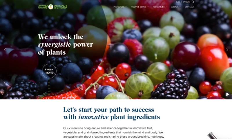 Cosmico Studios - Future Ceuticals Webflow Website