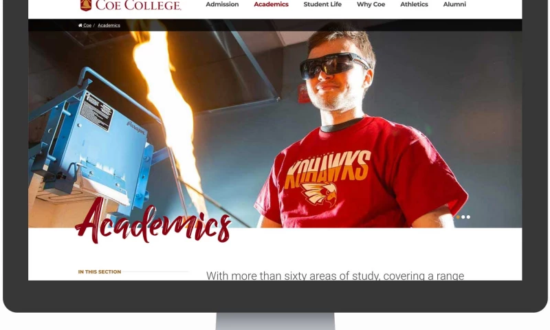 How a New Website Helped Coe College Attract 233k New Users