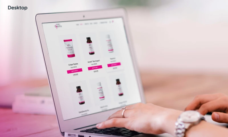 Codeart - Bone health shop website with a modern twist