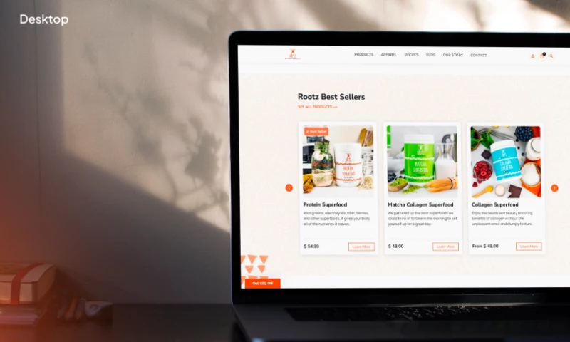 Codeart - Vibrant and fresh look for organic supplements