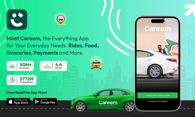Fluper - Careem rides, food & more