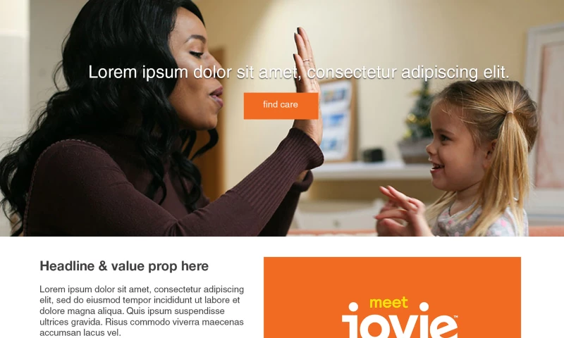 Jovie Childcare Web Strategy + Design