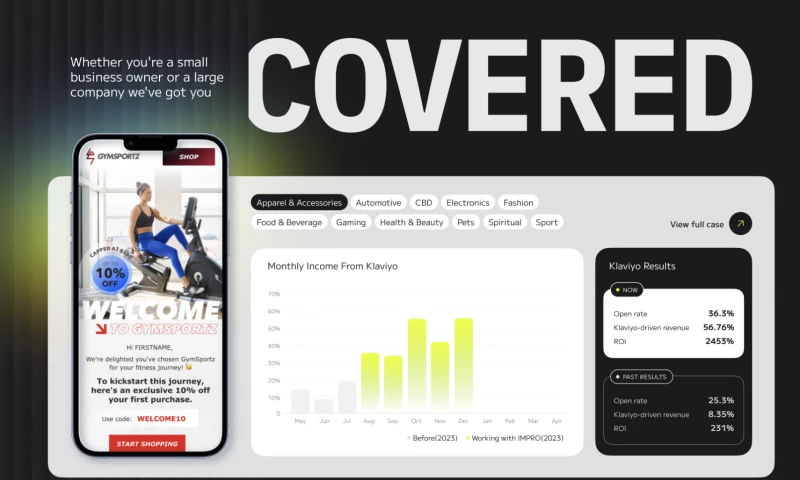 Klaviyo Results for Client in Gym/Sport/Fitness Niche