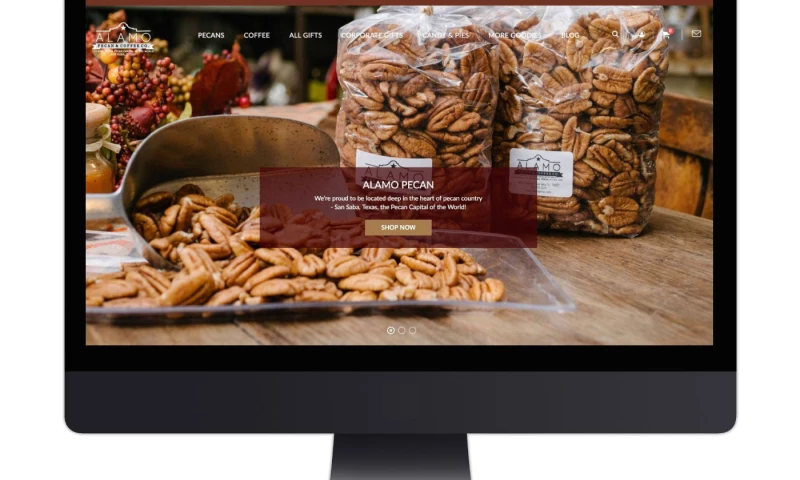 Living Proof Creative - Alamo Pecan B2B and B2C eCommerce Website