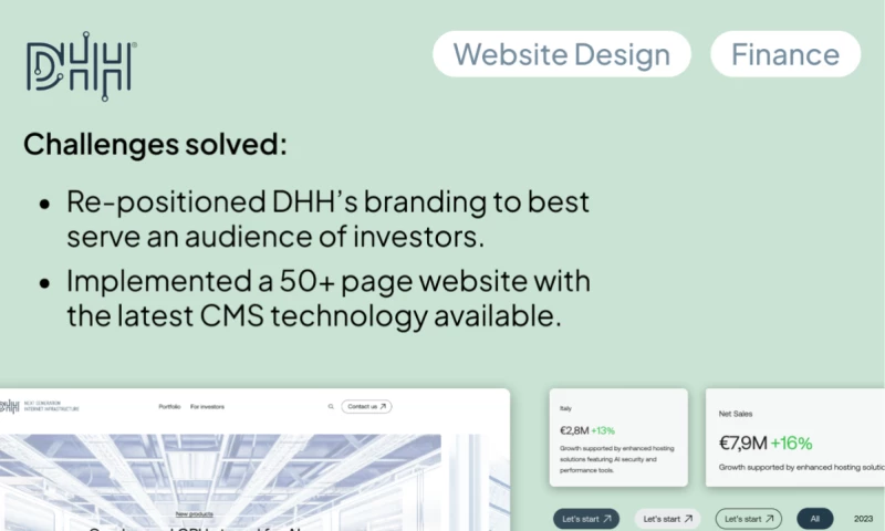 Sagewill - DHH: Brand positioning & new site for cloud firm