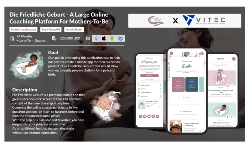 Die Friedliche Geburt - Germany's number 1 mobile birth preparation App