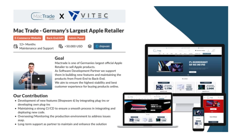 Shopware Shop For Leading German Apple Retailer