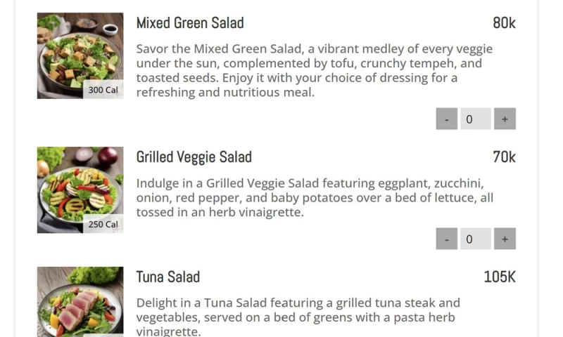 Restaurant Menu Ordering Plugin
