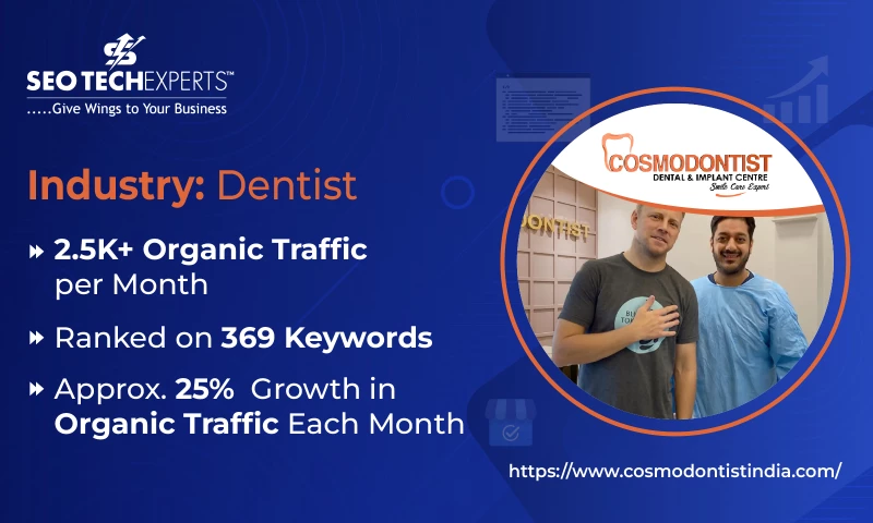 SEO Tech Experts Pvt Ltd - Cosmondontist Dental Clinic SEO Gurgaon - India