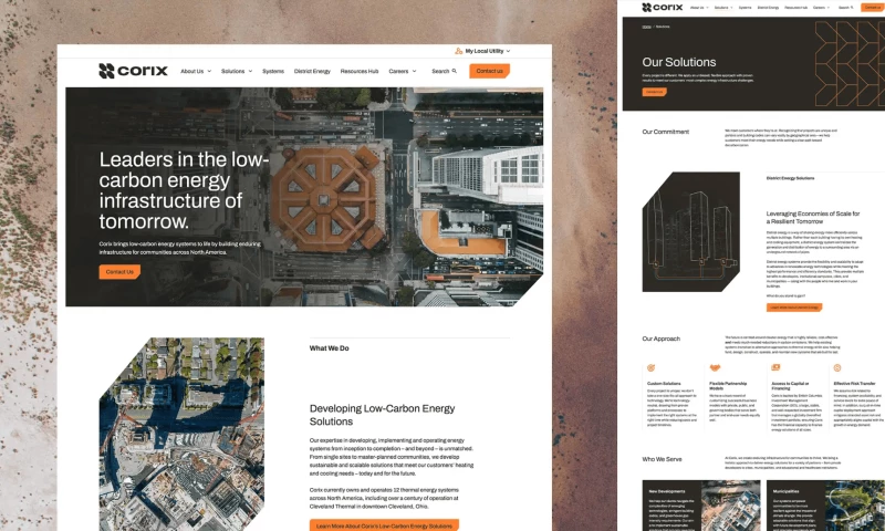 Corix: Building a sleek, user-friendly website for a brand in transition