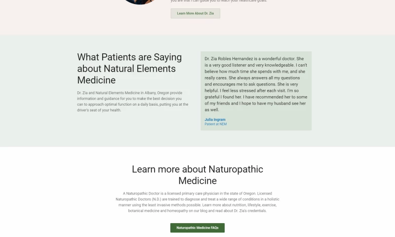 NEM Naturopathic Medicine Website & more