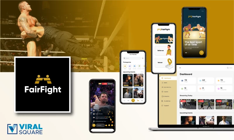 Viral Square - Development of Hybrid Mobile App for live streaming any events from Scratch