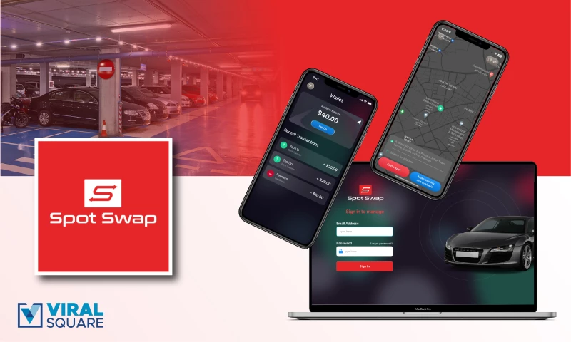 Viral Square - Development of Hybrid Mobile app for Parking Spots from Scratch
