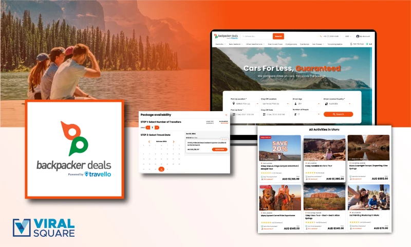 Viral Square - Redesigning and Rebranding the Frontend for Travel Booking company