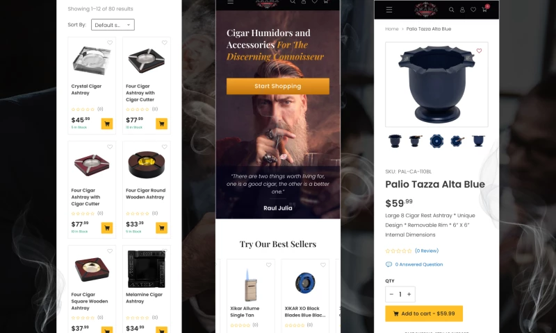 Akama Humidors Ecommerce