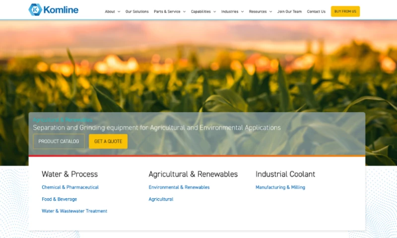 Komline - Innovating Industrial Tech with Web Dev