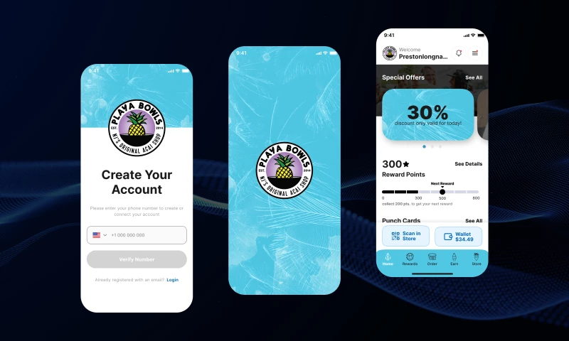 DesignX - Playa bowl Mobile Application