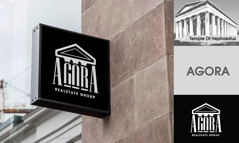 Artimization - Agora realestate logo design